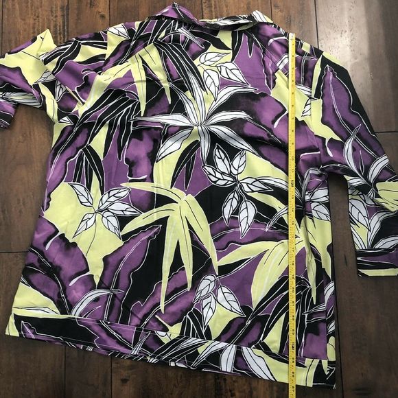 Additions by Chicos Full Zip Jacket Sz 3 XL Purple - Picture 8 of 8